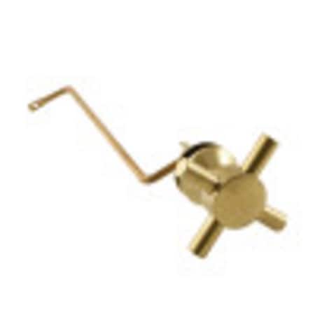 Kingston Brass KTDXS7 Side Mount Toilet Tank Lever, Brushed Brass KTDXS7